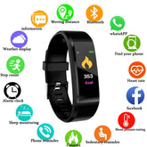 Unisex IP67 Smart Watch with Heart Rate Monitor, Blood Pressure, & Fitness Tracker