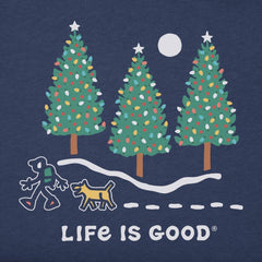 Men's Hiking Holiday Long Sleeve T-Shirt - Life Is Good