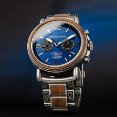 Original Grain Men's Ford.com Western Mechanical Chrono 44mm - Blue Dial