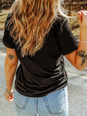 HALLOWEEN Women's Leopard Ghost 'Boo' Round Neck T-Shirt