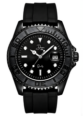 Dapper Watches Men's Minimalist Quartz Watch - The Dark Night Black Edition - 30m
