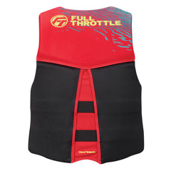 Adult's Unisex Full Throttle Rapid-Dry Flex-Back Life Jacket - M - Red/Black