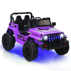 GBruno Store 12V Kids Ride-on Jeep Car with 2.4 G Remote Control - Purple
