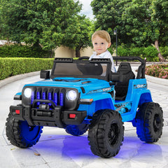 GBruno Store 12V Kids Ride-on Jeep Car with 2.4 G Remote Control - Blue
