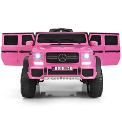 12V Kids Ride On Licensed Mercedes-Benz Car - Pink