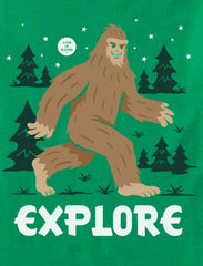 Kids Unisex Bigfoot 'Explore' Long Sleeve Crusher T-Shirt - Life Is Good