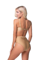 Women's 'Golden Hour Glam' High Waist Two-Piece Bikini Swimsuit