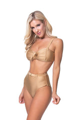 Women's 'Golden Hour Glam' High Waist Two-Piece Bikini Swimsuit