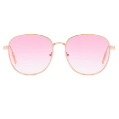 Unisex Wire-Rimmed Large Sunglasses