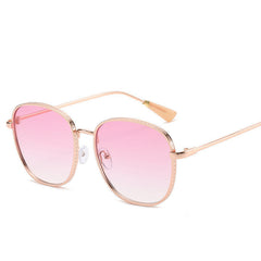 Unisex Wire-Rimmed Large Sunglasses