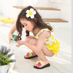 Girl's One-Piece Duckling Swimsuit