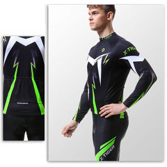 Men's Cycling Long Sleeve Jersey Set - Jersey/Pants Combo