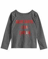 Toddler Girls 'Dear Santa I Can Explain' Graphic Print T-Shirt CHRISTMAS