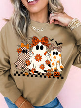 HALLOWEEN Women's Ghost Graphic Drop Shoulder Sweatshirt