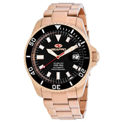 Seapro Men's Scuba 200 - Black Dial, Rose Gold Case - 200m