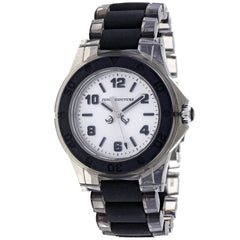 Juicy Couture Women's Rich Girl - Silver Dial, Silver/Black Bracelet - 30m