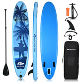9.8-11 Foot Inflatable Stand Up Paddle Board with Paddle, Pump, Bag