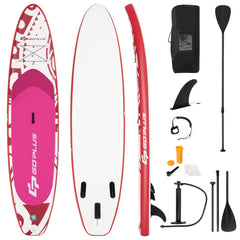 10.6 Foot Inflatable Adjustable Paddle Board with Carry Bag
