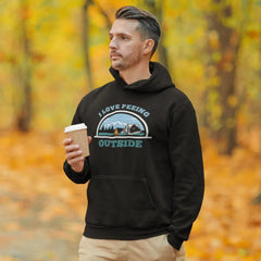 Outdoorzees Unisex 'I Love Peeing Outside' Fleece Hoodie