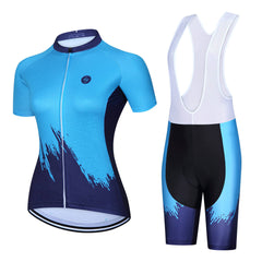 Women's Short-Sleeved Summer Cycling Kit - Jersey/Bibs Combo