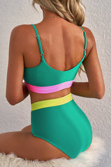 Women's High Waist Two-Piece Bikini Swimsuit