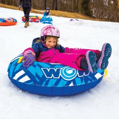 WOW Watersports Surge Tarpaulin-Bottom Snow Tube with Tow Leash