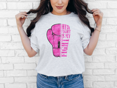 Women's 'Fight' Empowering Cancer Awareness T-Shirt