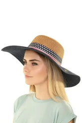 Women's American Flag Floppy Hat – Patriotic Wide Brim Sun Hat for Summer