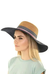 Women's American Flag Floppy Hat – Patriotic Wide Brim Sun Hat for Summer