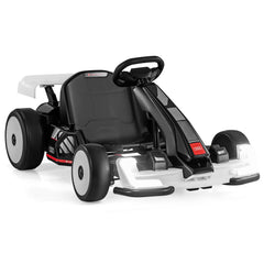 24V Kids Ride On Licensed Audi Go Kart Racing Toy with Horn - Black & White