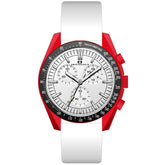 Oceanaut Men's Orbit - White Dial/Strap, Black Bezel - 50m