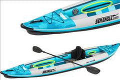 12 Foot Sea Eagle Boats | 385ft FastTrack V-bottom Inflatable Kayak - Pro Solo Package