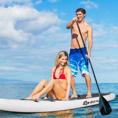 10-11 Foot Inflatable Stand Up Paddle Board with Paddle, Pump