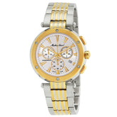 Mathey-Tissot Men's Neptune Chrono - Silver Dial, Silver/Gold Bracelet - 50m
