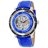 Christian Van Sant Men's Dome - Silver Dial/Case, Blue Strap - 30m