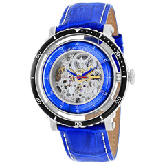 Christian Van Sant Men's Dome - Silver Dial/Case, Blue Strap - 30m