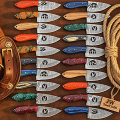 Frontier Emblem Skinner Collection - Set of 20 Handmade Wood Handle