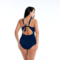 Women's Plus Size High Waist One-Piece Swimwear