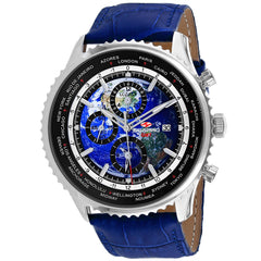 Seapro Men's Meridian World Timer GMT - Blue Dial/Strap - 100m