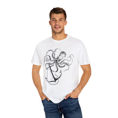 Unisex Nautical Anchor Octopus T-Shirt