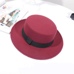 Women's Flat Top Big Brim Hat
