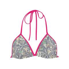 Luckless Outfitters Women's Faded Camo Triangle Bikini Top