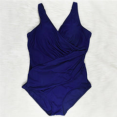 Women's Plus Size High Waist One-Piece Swimwear