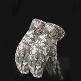 Adult's Unisex Fleece-Lined Camouflage Ski Gloves