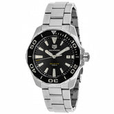 Tag Heuer Men's Aquaracer - Black Dial, Silver Case/Bracelet, 40mm - 300m