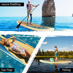 10-11 Foot Inflatable Stand Up Paddle Board with Bag Aluminum Paddle and Hand Pump