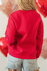 Women's 'XOXO' Round Neck Drop Shoulder Sweatshirt