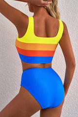Women's High Waist Two-Piece Bikini Swimsuit