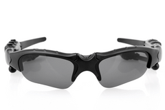 Unisex Midnight Black Titan Bluetooth 5.0 Sports Sunglasses with Wireless Mic & Open-Ear Audio