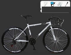 24 Speed Road Race Bicycle with Solid Tires and Double Disc Brakes